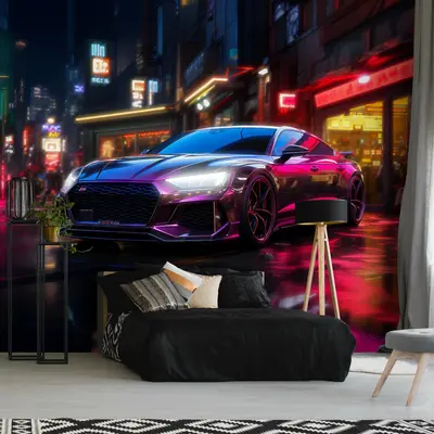 Fototapete Auto Kinderzimmer Junge Sportwagen Gaming VLIES TAPETE + KLEISTER
