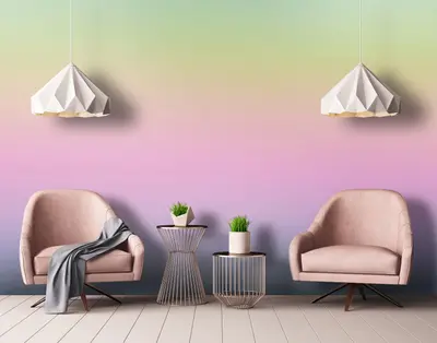 Fototapete Farbverlauf Regenbogen Wohnzimmer VLIES TAPETE XXL + KLEISTER 322