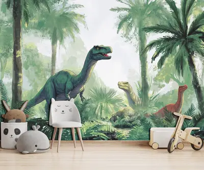 Fototapete Kinderzimmer Dinosaurier Kinder VLIES TAPETE XXL + KLEISTER 231