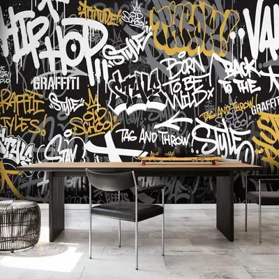 Fototapete Graffiti Kinderzimmer Junge Jugendzimmer VLIES TAPETE XXL + KLEISTER