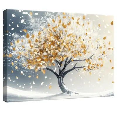 Leinwand Bilder Abstrakt Baum Blumen Wandbilder Groß Leinwandbild XXL Bilder