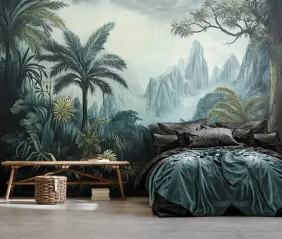 Fototapete Natur Tropischer Wald Wohnzimmer VLIES TAPETE XXL + KLEISTER 172
