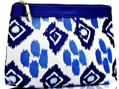 Estee Lauder Makeup Bag BLAU & WEISS NEU