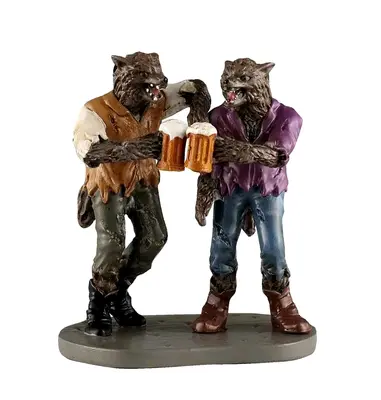Lemax WOLF PACK CHEERS # 62606 Halloween Spooky Town Village 2026 NEU