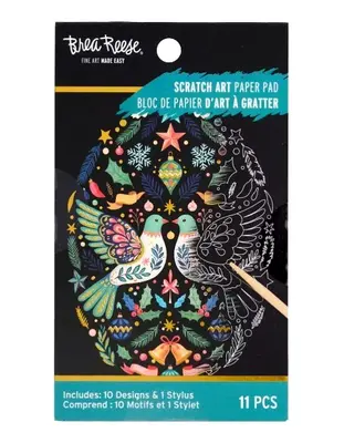 Brea Reese Mini Nordic Christmas Scratch Art 3,25" x 5,75" NEU