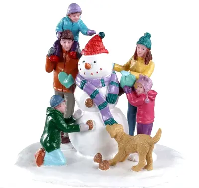 Lemax SNOWMAN TEAMWORK #03511 Vail Weihnachtsdorf Figuren 2020 Neu