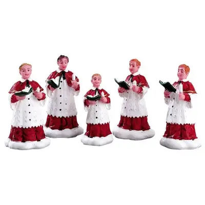 Lemax THE CHOIR 5er Set # 52038 Weihnachtsdorf Zubehör Figuren 2005 Neu