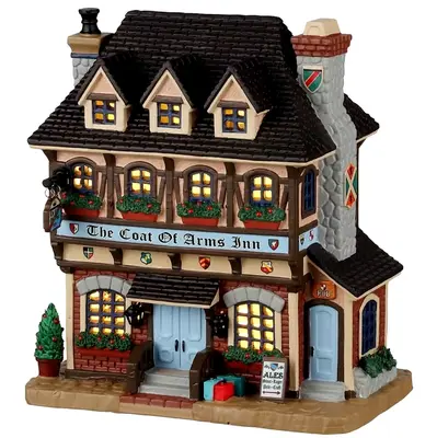 Lemax THE COAT OF ARMS INN # 25899 Weihnachtsdorf beleuchtetes Gebäude 2022 NEU