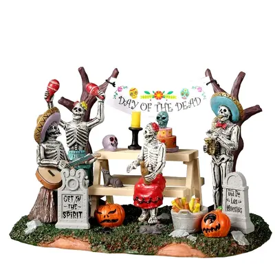 Lemax DAY OF THE DEAD PARTY # 23583 Halloween Spooky Town Village 2022 NEU