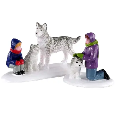 Lemax Future Schlittenhunde #02941 Vail Weihnachtsdorf Figuren 2020 NEU