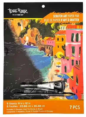 Brea Reese WHEN IN ROME Scratch Kunstpapier Block 9" x 12" NEU