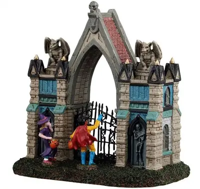 Lemax Gargoyle Gate # 53732 Halloween Spooky Town Village 2025 NEU