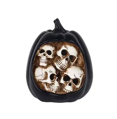 TOTENKOPF KÜRBIS LED 7" Tischplatte Akzent Halloween NEU