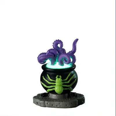 Lemax SPOOKY CAULDRON #24941 Spooky Town Village beleuchtetes Zubehör 2022 NEU