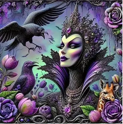 Diamond Art Painting Kit BÖSE KÖNIGIN 11,8" x 11,8" Zum Selbermachen NEU