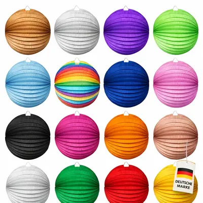 Lampion Laterne Papierlampion Papier 25cm Party Deko Partydeko Dekoration Lampe