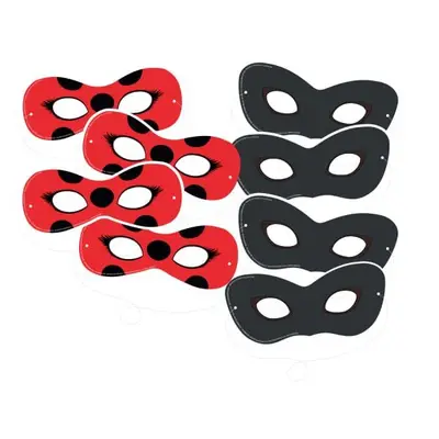 8 Masken MIRACULOUS LADYBUG Augenmasken Mottoparty Kindergeburtstag Kinder Party