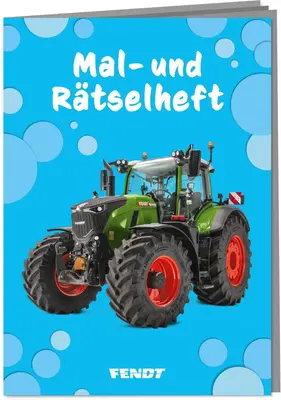 Malbuch Rätselheft FENDT TRAKTOR 12 Seiten DIN A6 Mitgebsel Kindergeburtstag