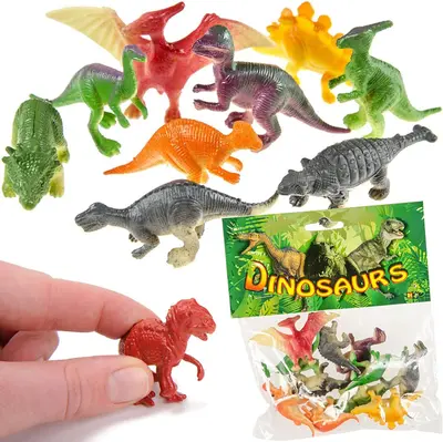 12 DINOSAURIER FIGUREN - Mitgebsel Geschenke Kinder Geburtstag Kindergeburtstag