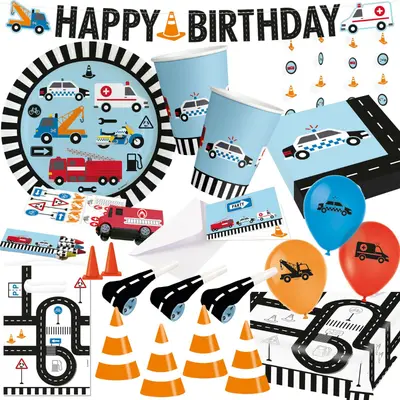 FAHRZEUGE + AUTOS - Deko Mitgebsel Kindergeburtstag Kinder Geburtstag Cars Party