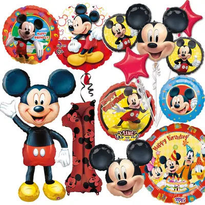 MICKEY MOUSE FOLIENBALLONS Micky Maus Ballons Party Deko Kindergeburtstag Disney