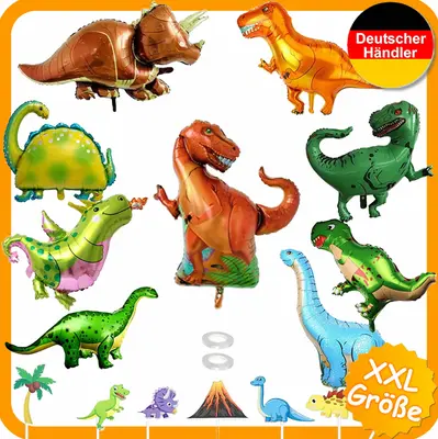 XXL FOLIENBALLONS DINOSAURIER - Dinos Kindergeburtstag Luftballons Helium Deko