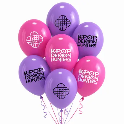 K-POP DEMON HUNTERS 8 Luftballons Party Deko Ballons Kindergeburtstag Ballondeko