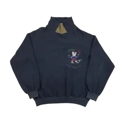 Iceberg 90s 'Ski Skool' Mockneck Sweatshirt - XL Herren
