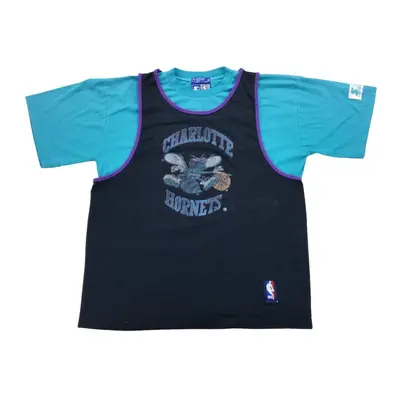 Starter Hornets NBA Jersey Rundhals Kurzarm Top T-Shirt - XL