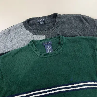 Nautica Basic Rundhals Ausschnitt Crewneck Sweatshirt Pullover 2 Stück Pieces Lo