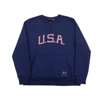 UNDER ARMOUR USA Sweatshirt Jumper Sweater Pullover - Large Herren