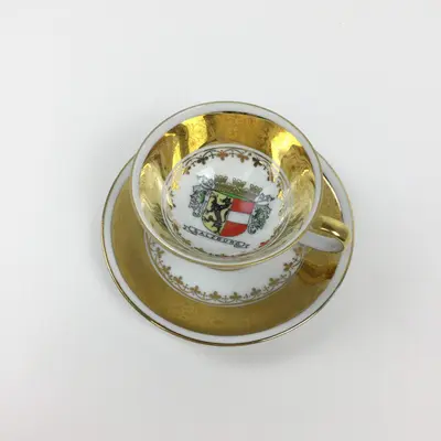 Mocha 2-Part Coffee Cup Salzburg 1950/1960