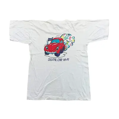 Sony 90s Rundhals Kurzarm Top T-Shirt - Medium