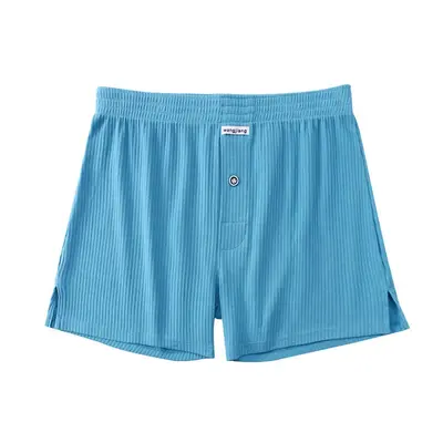Schlafanzughose Herren Kurz Baumwolle Pyjamahose shorts boxershorts 7 Farben Neu