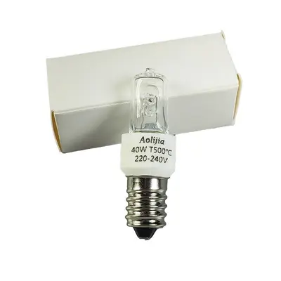 3pcs E14 Backofenlampe 25W/40W Halogen 500°C Ofen Lampe Backofen Glühbirne Neu