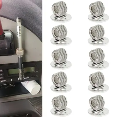 10x Auto Stifthalter Mehrzweck Selbstklebender Kugelschreiberhalter für LKW usw.