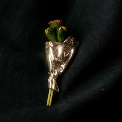 2x Brosche Blumenstrauß-Brosche Modeschmuck Hochzeitsbrosche Kreatives Geschenk
