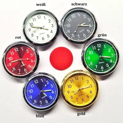 Analoge Uhr für das Armaturenbrett im Auto, leuchtende kleine analoge Uhr, Quar