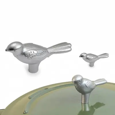 Deckelknopf Topfdeckelgriff Ersatzgriff für Bräter Emaille Gusseisen Topf Vogel