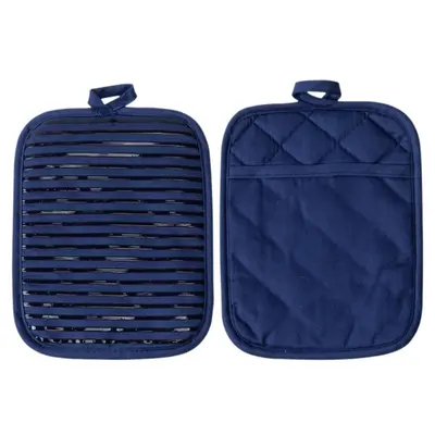 2stk Topflappen Kitchen Topflappen mit Tasche Topfhandschuhe Hitzebeständig Neu