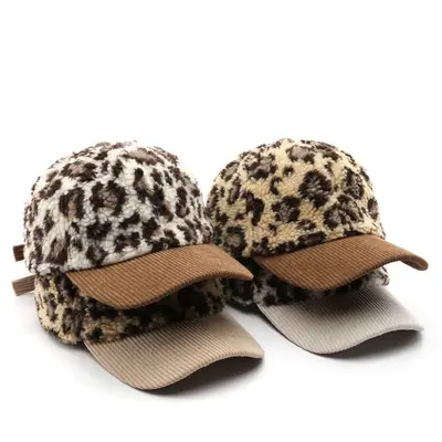 Basecap Cap Kappe Mütze Mode Baseballcap mit Leopardenmuster Verstellbar Unisex