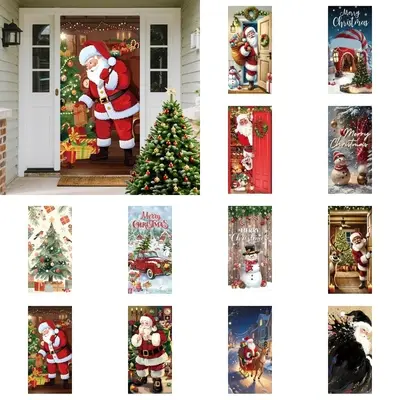 Tür Banner Weihnachts Türdeko Banner Weihnachtsmann/Schneemann/Weihnachtsbaum