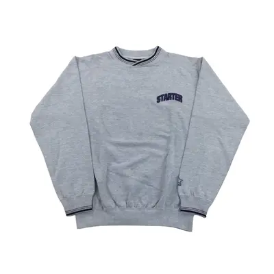 Starter 90s Basic Sweatshirt Jumper Sweater Pullover - Small Herren