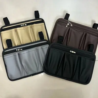 Rollstuhl Seitentasche Leder Rollstuhl Armlehne Hängetasche für Mobilitätshilfe