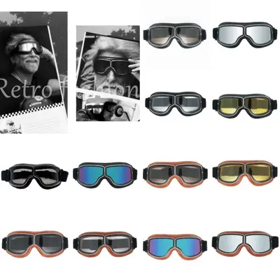 Motorradbrille Bikerbrillen für Brillenträger für Motorradhelme Pilot Motorräder