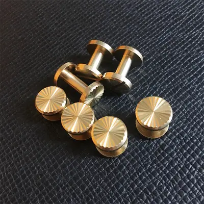 20er Buchschrauben Buchnieten Chicago Schrauben Schraubnieten Messing-Nieten DIY
