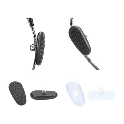 4 Paare Nasenpads Silikon Brillenpads für Brille zum Schrauben Brillenzubehör