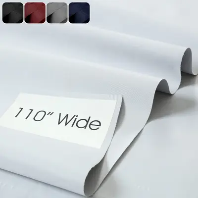 99,9 % Verdunkelung Draperie Futterstoff weiß Meterware 110" breit leicht