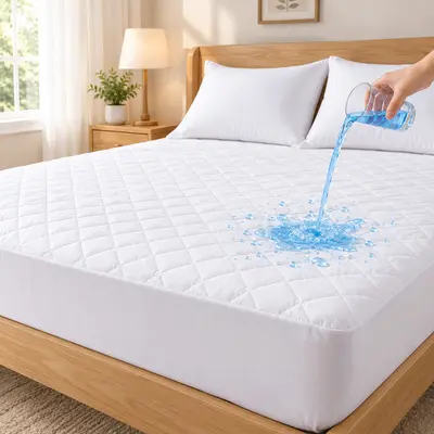 100% Wasserdicht Matratzenschoner Gesteppt Matratzenauflage Bezug Atmungsaktiv