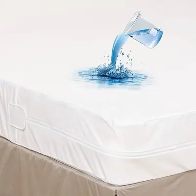 Matratzenhülle Wasserdichter Schoner Reißverschluss Tiefe Tasche